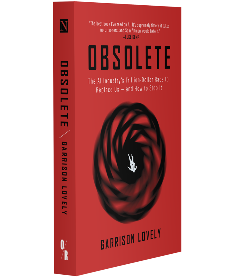The cover of Obsolete by Garrison Lovely